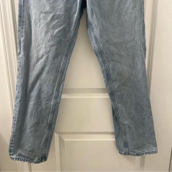 SALE! Agolde Button Front Straight Leg Classic Blue Women's Jeans Size 26 - Picture 3 of 9